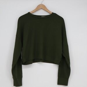 Better Together Forest Green Cropped Sweatshirt Modal Blend Medium